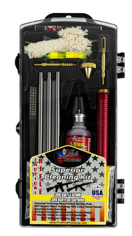 PROSHOT AR-10 TACTICAL CLEANING KIT FOR 7.62MM/.308 CAL. TR308KIT - 556 Black Friday Promotion